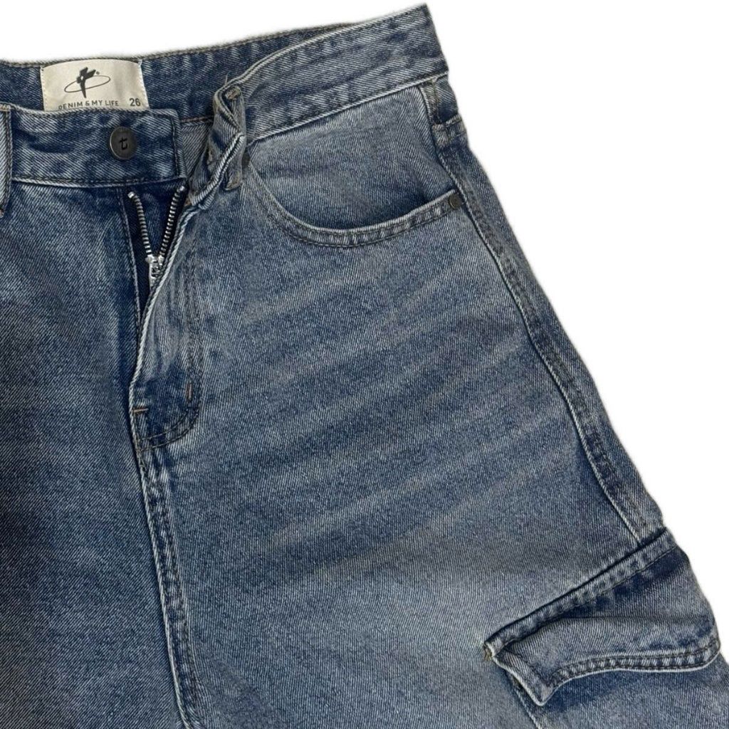 Quần jean CARGO PANT UNISEX ống suông thiết kế túi hộp túi lớn, quần bò dài nam nữ cá tính