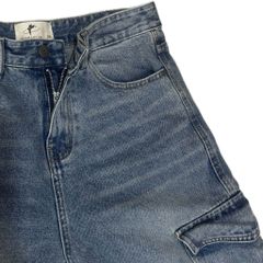 Quần jean CARGO PANT UNISEX ống suông thiết kế túi hộp túi lớn, quần bò dài nam nữ cá tính