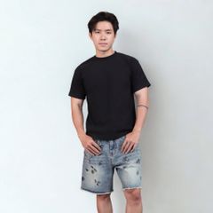 Quần Short jeans DENIM & MY LIFE unisex vải denim cotton form relax ngắn trên gối