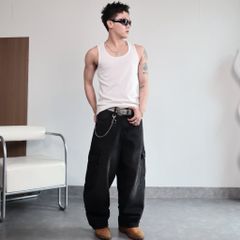 Quần jeans CARGO PANT DENIM & MY LIFE UNISEX BLUE (QJ15)