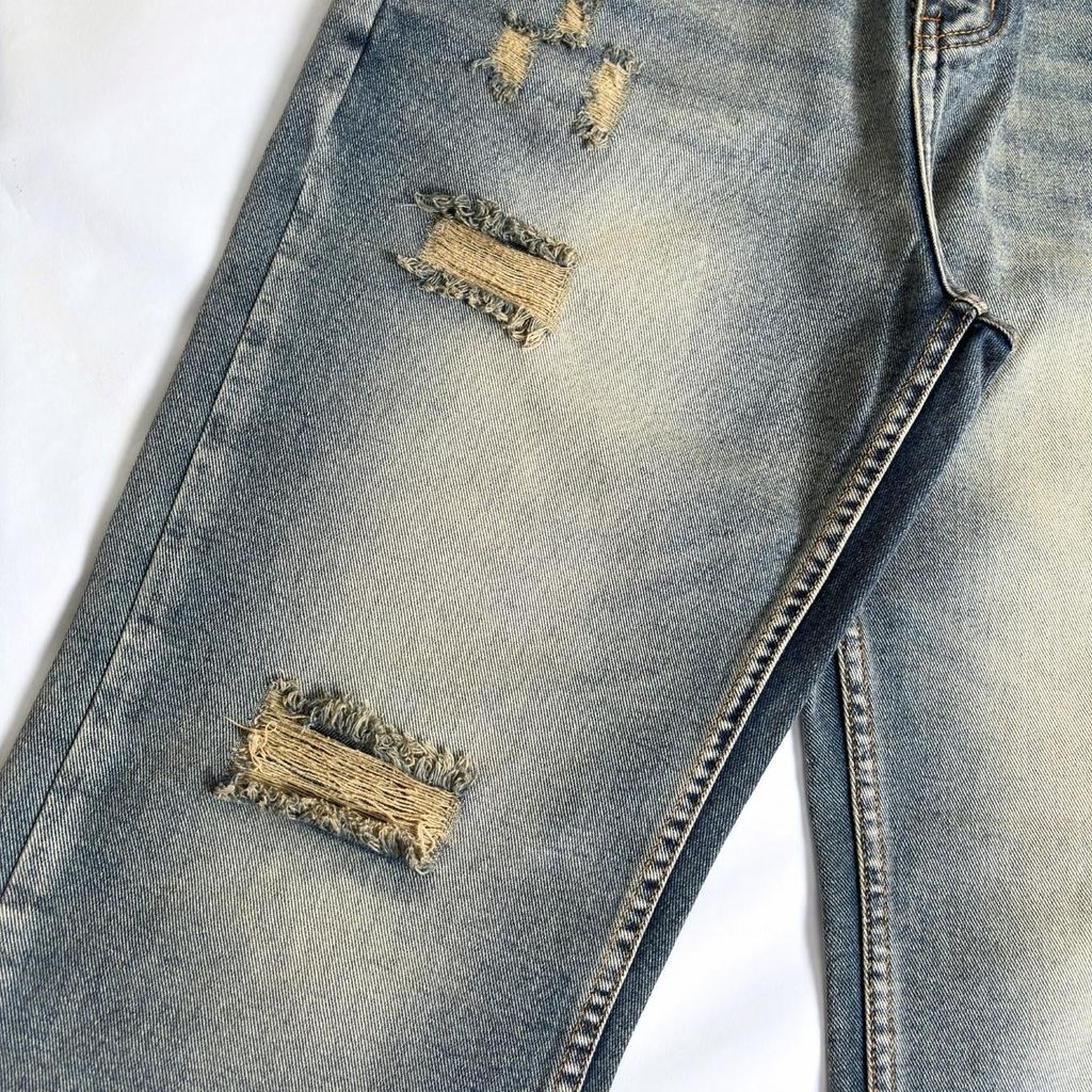 Quần Jeans Stone Wash DENIM & MY LIFE Nam Nữ Series Form Loose Fit (QJ21)