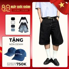 Quần Short Baggy Denim Nam Nữ - Chất Cotton Denim Chính Phẩm Cao Cấp Dày Dặn Denim My Life (QSJ01.1)