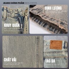 QUẦN CARPENTER JEAN DENIM & MY LIFE , ĐƯỜNG MAY NỔI BẬT, CHẤT DENIM DÀY CHUẨN TREND (QJ18)