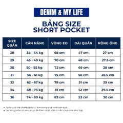 Quần Short Pocket Denim Trắng form relax rộng vừa dài trên đầu gối - Denim My Life (QSJ06)