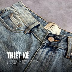 Quần Short jeans DENIM & MY LIFE unisex vải denim cotton form relax ngắn trên gối