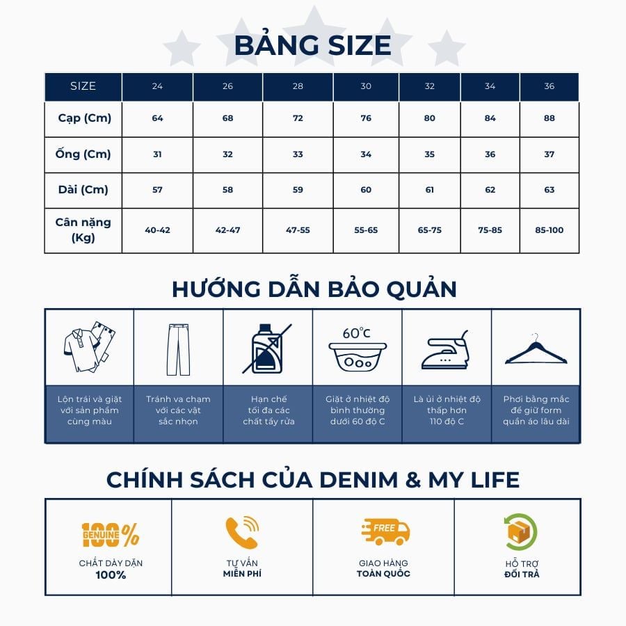 Quần đùi bò mài nam in DENIM MY LIFE SHORT, quần jean nam ngang gối dày dặn, đường may kĩ