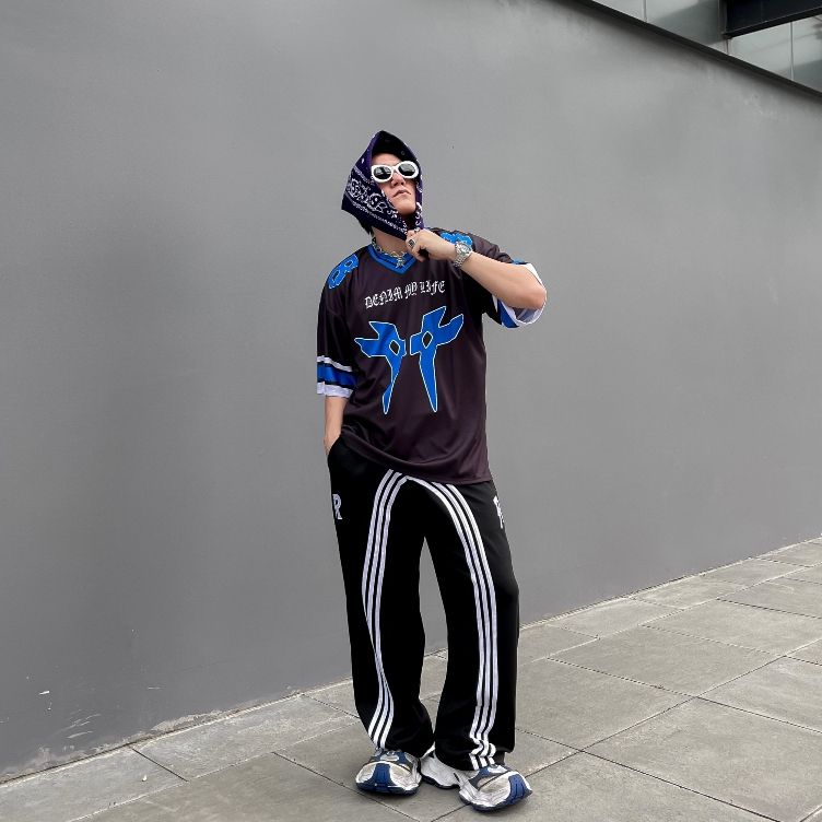 Áo thun JERSEY DENIM MY LIFE cao cấp unisex vải thun lưới mè dày dặn co giãn tốt