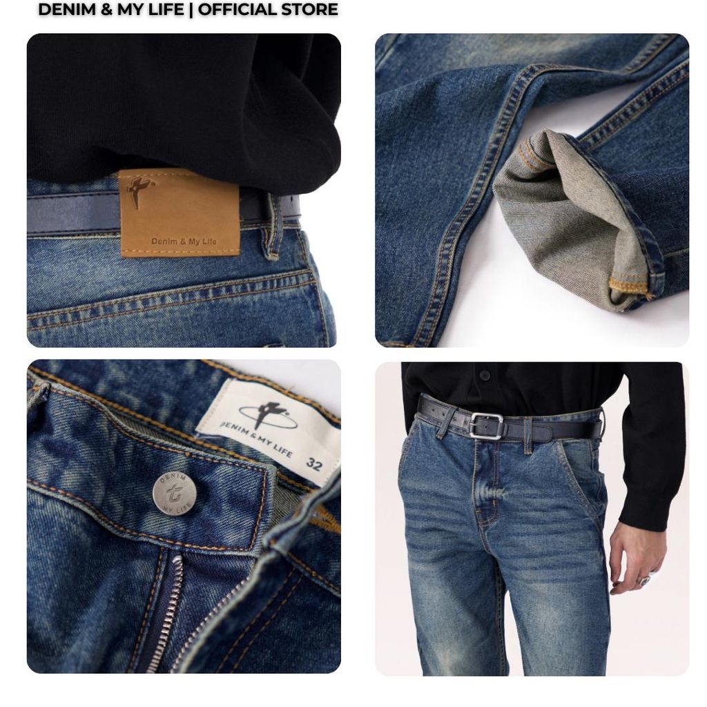 Quần Jeans Nam Form Regular Chất Denim Cotton DENIM MY LIFE (QJ01.1)