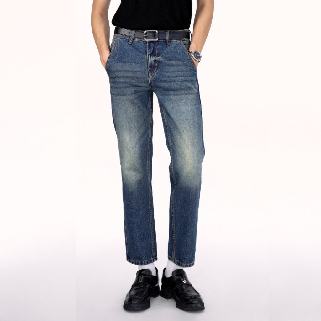 Quần Jeans Form Regular DENIM & MY LIFE Chất Denim Cotton Cao Cấp (QJ01)