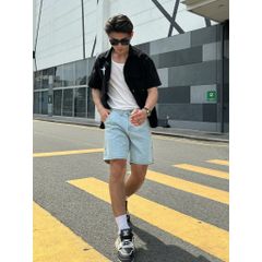 Quần short jean nam thiết kế độc quyền với nhiều túi, dáng thể thao năng động, quần đùi bò thể thao