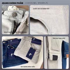 Quần Jeans Slim Fit Denim My Life vải Denim Cotton thoải mái, dáng chuẩn, co giãn thoải mái