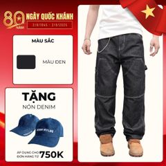 QUẦN CARPENTER JEAN, FORM BAGGY ỐNG SUÔNG, ĐƯỜNG MAY NỔI BẬT, CHẤT DENIM DÀY CHUẨN TREND (QJ18