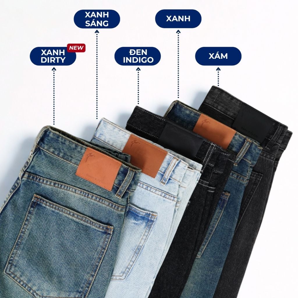 Quần Jeans Form Regular DENIM & MY LIFE Chất Denim Cotton Cao Cấp (QJ01)