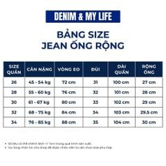 Quần Jeans Wide Leg Unisex Wash Bạc Ống Rộng DENIM MY LIFE (QJ23)