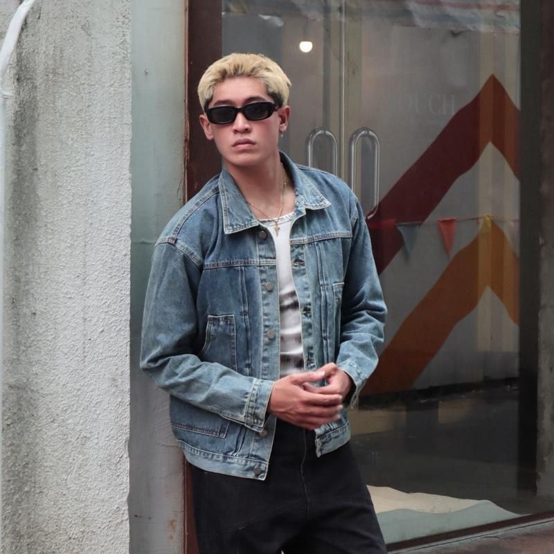 URBAN BLUE JACKET, Chất Denim Phong Cách Retro Vintage Dễ Phối Đồ (AJ19)