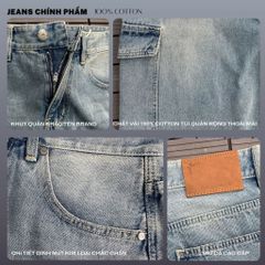 Quần jeans CARGO PANT DENIM & MY LIFE UNISEX BLUE (QJ15)