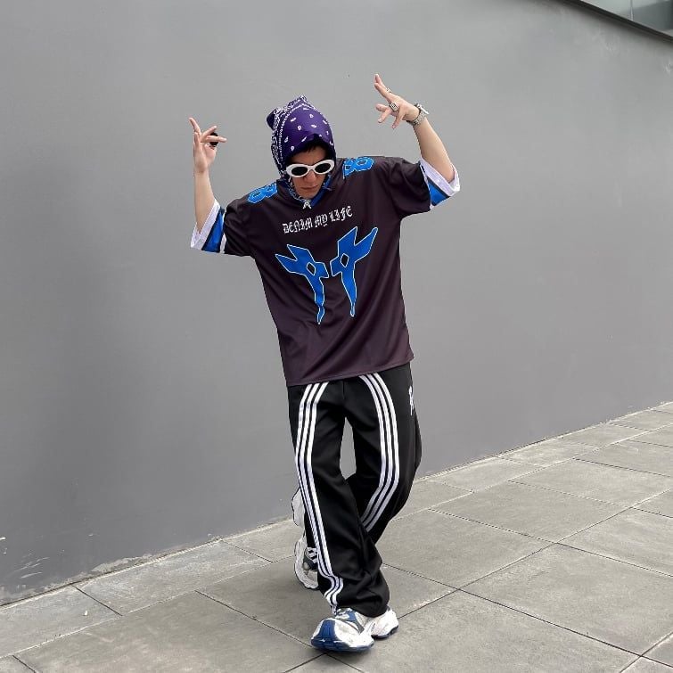 Áo thun JERSEY DENIM MY LIFE cao cấp unisex vải thun lưới mè dày dặn co giãn tốt