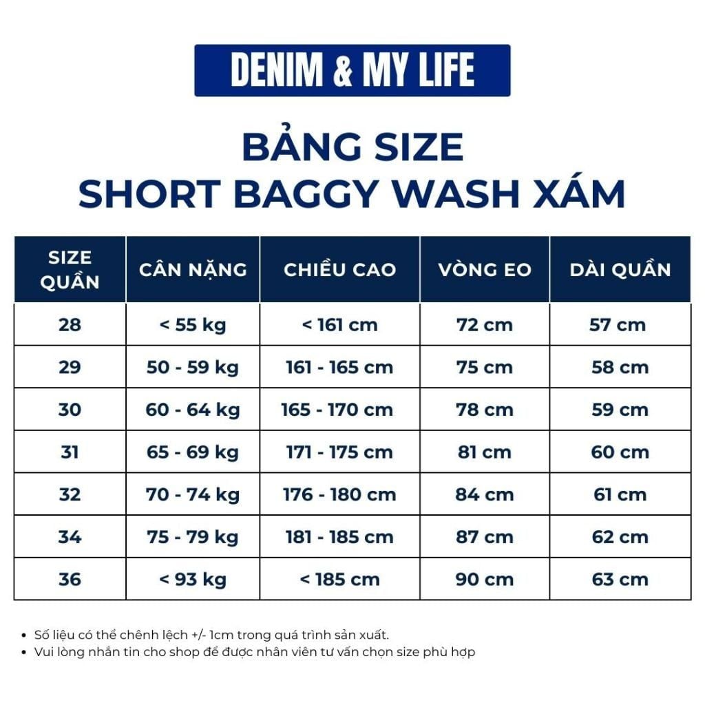 Quần Short Baggy Denim Wash Xám Khói DENIM MY LIFE (QSJ08)