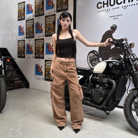 ( DEAL MỞ BÁN ) Quần Jeans Ống Rộng Nam Nữ , Quần Cargo Pant tôn dáng DENIM & MY LIFE (QJ22)