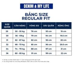 Quần Jeans Nam Form Regular Chất Denim Cotton DENIM MY LIFE (QJ01.1)
