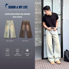 Quần Jeans Wide Leg Unisex Ống Rộng DENIM MY LIFE (QJ23.1)