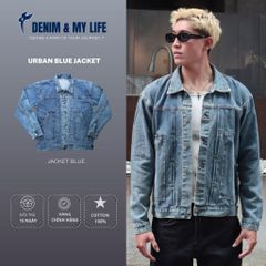 URBAN BLUE JACKET, Chất Denim Phong Cách Retro Vintage Dễ Phối Đồ (AJ19)