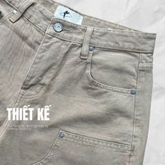 Quần jeans Double Knee DENIM & MY LIFE Chất Denim Cotton cao cấp ,form suông (QJ03)