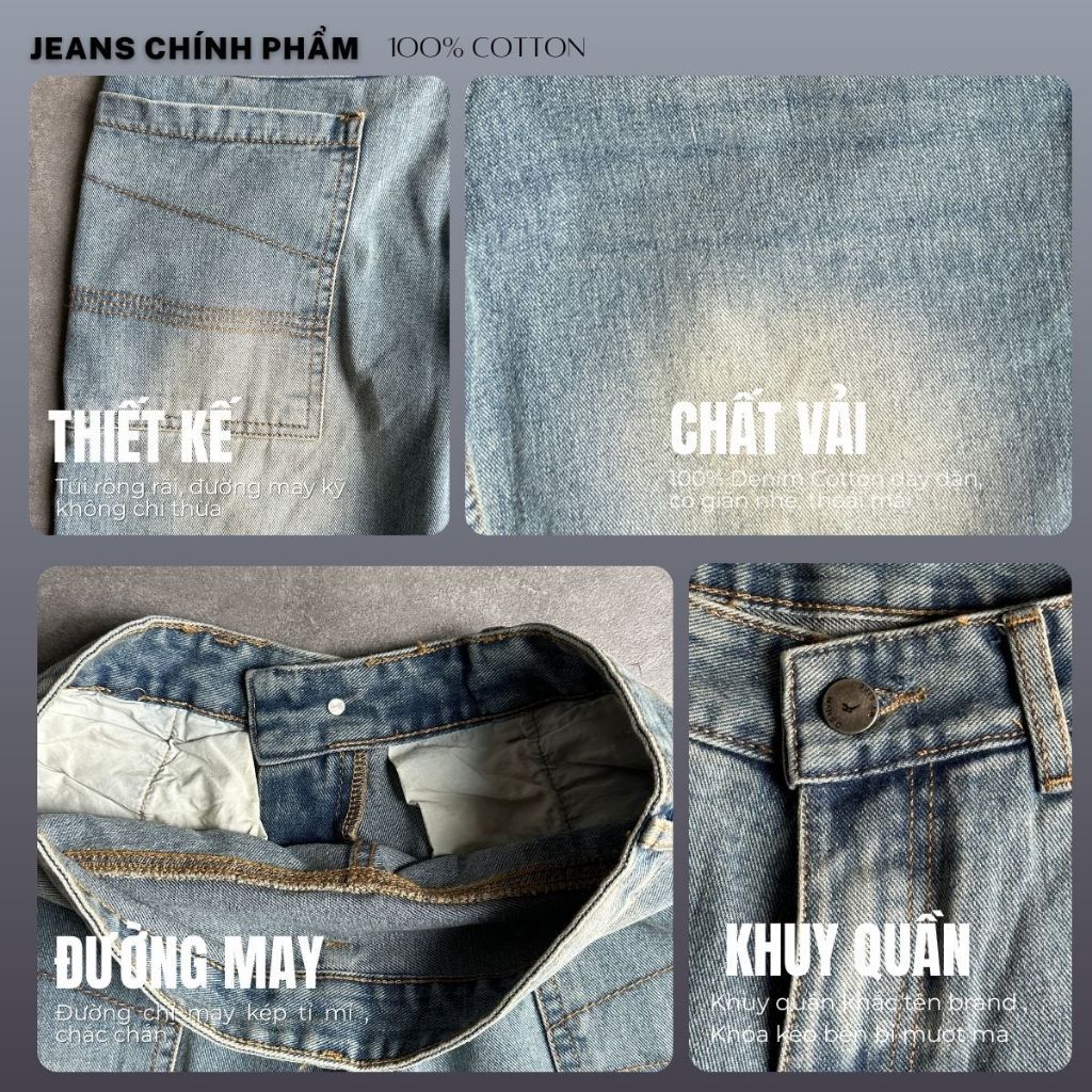 Quần Short Jean Baggy DENIM & MY LIFE nam nữ nhiều màu chất Cotton cao cấp