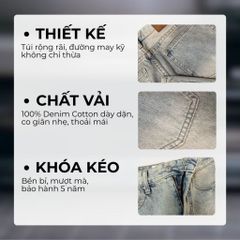 QUẦN JEAN BASIC ỐNG SUÔNG DENIM & MY LIFE, CHẤT DENIM MỀM, THIẾT KẾ DÁNG CHUẨN TREND (QJ17)