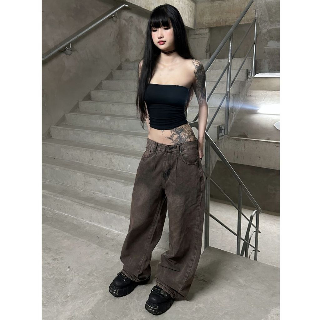 Quần Jeans Wide Leg Unisex Ống Rộng DENIM MY LIFE (QJ23.1)