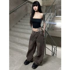 Quần Jeans Wide Leg Unisex Ống Rộng DENIM MY LIFE (QJ23.1)