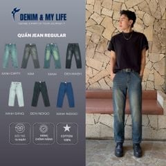 Quần Jeans Form Regular DENIM & MY LIFE Chất Denim Cotton Cao Cấp (QJ01)