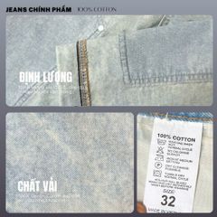 Quần jeans Double Knee DENIM & MY LIFE Chất Denim Cotton cao cấp ,form suông (QJ03)
