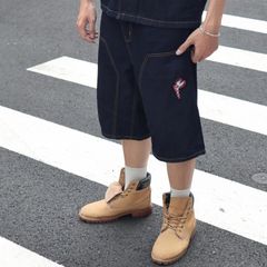 (SDN04) Bộ Short Jean Denim Venom Quần Short Baggy Áo Boxy hình thêu tỉ mỉ vải denim cotton - Denim My Life