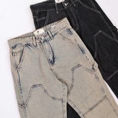 QUẦN CARPENTER JEAN DENIM & MY LIFE , ĐƯỜNG MAY NỔI BẬT, CHẤT DENIM DÀY CHUẨN TREND (QJ18)
