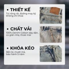 QUẦN CARPENTER JEAN DENIM & MY LIFE , ĐƯỜNG MAY NỔI BẬT, CHẤT DENIM DÀY CHUẨN TREND (QJ18)