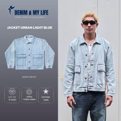 URBAN LIGHT BLUE JACKET, Denim Nam Nữ Phong Cách Streetwear Trẻ Trung Cá Tính (AJ20)