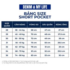 Quần Short Pocket DENIM & MY LIFE Trắng (QSJ06)