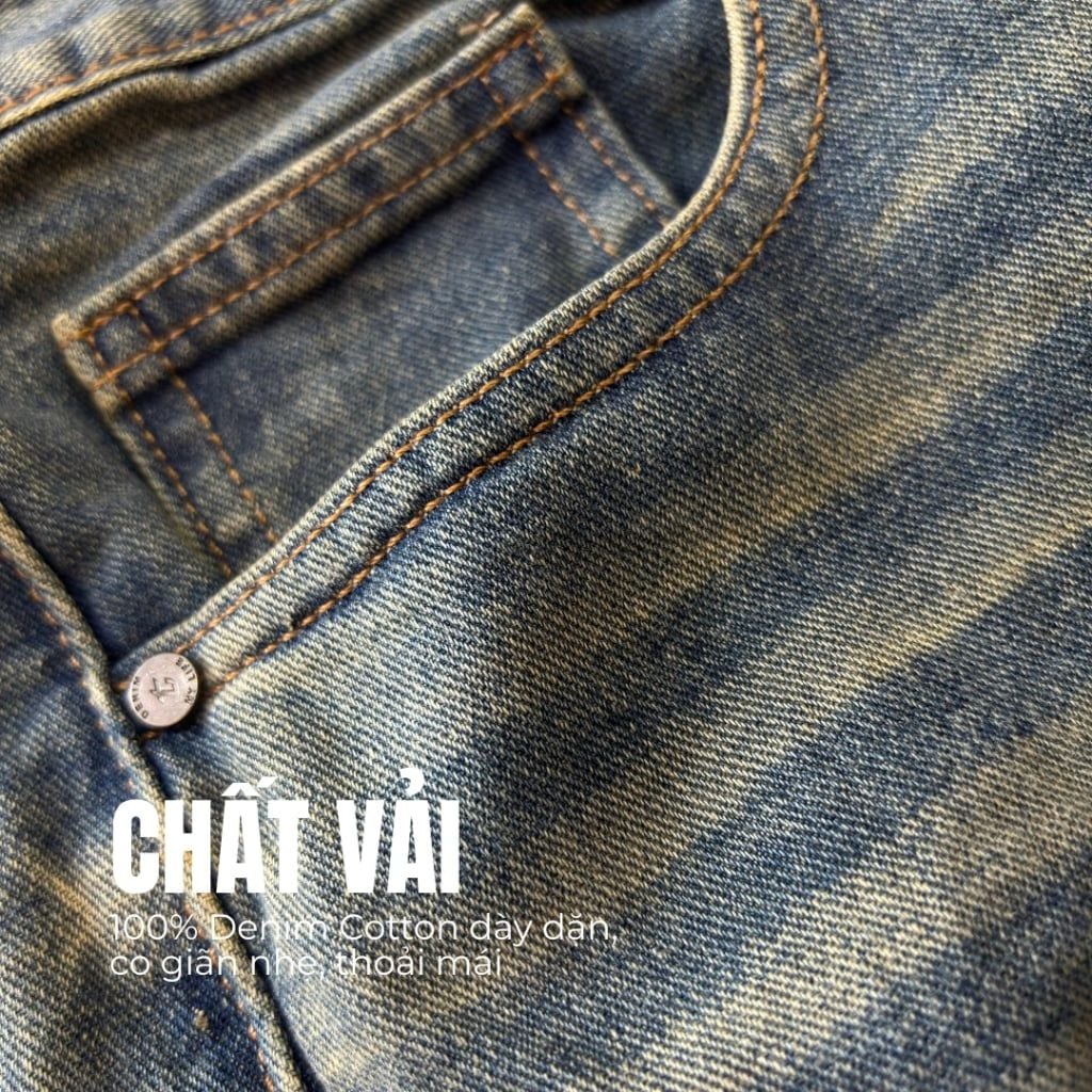Quần Jeans Nam Form Cooper Fit DENIM & MY LIFE Chất Denim Cotton Cao cấp, Dày Dặn (QJ02)