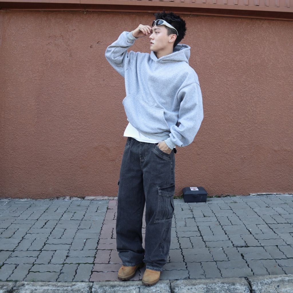 Quần jeans CARGO PANT DENIM & MY LIFE UNISEX (QJ14)