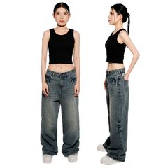 Quần jean nam nữ ống suông rộng DENIM MY LIFE QUẦN DÀI bò unisex mang đậm phong cách cá nhân