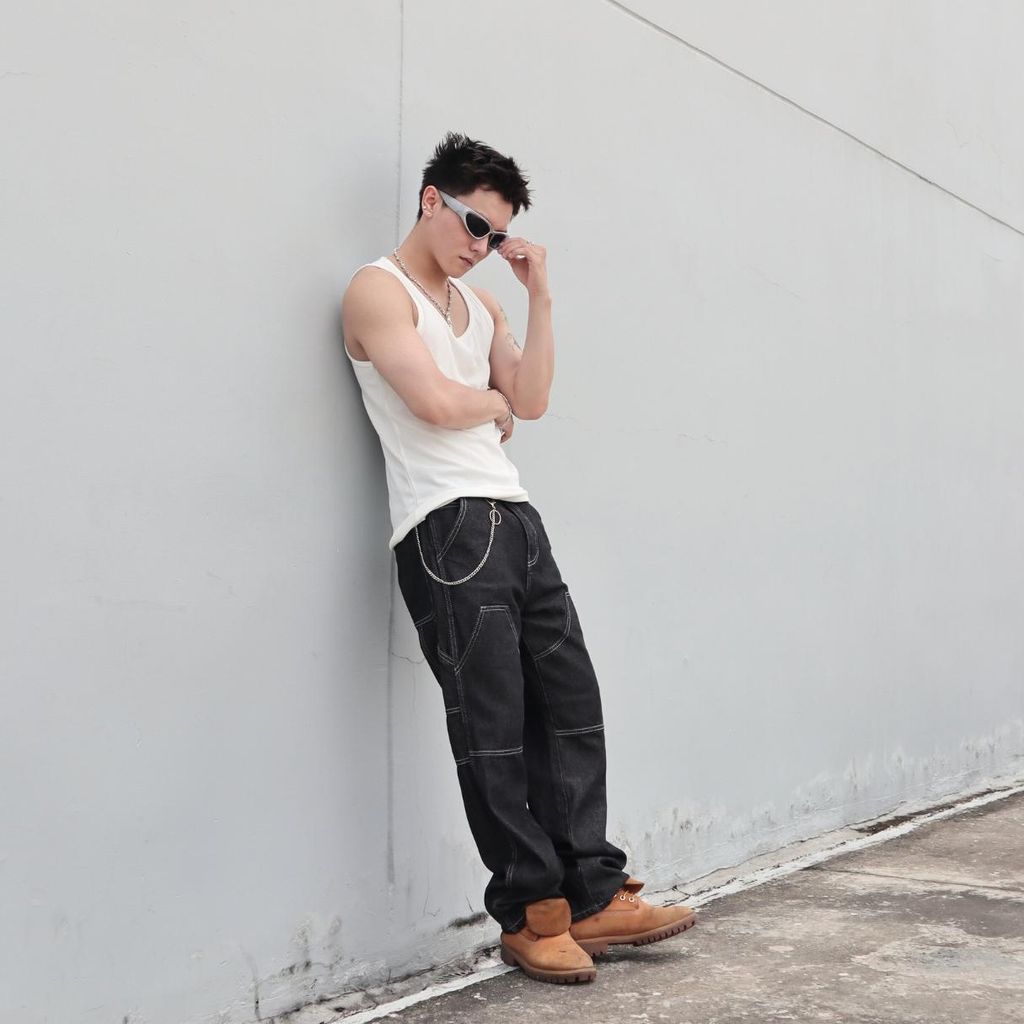 QUẦN CARPENTER JEAN, FORM BAGGY ỐNG SUÔNG, ĐƯỜNG MAY NỔI BẬT, CHẤT DENIM DÀY CHUẨN TREND (QJ18