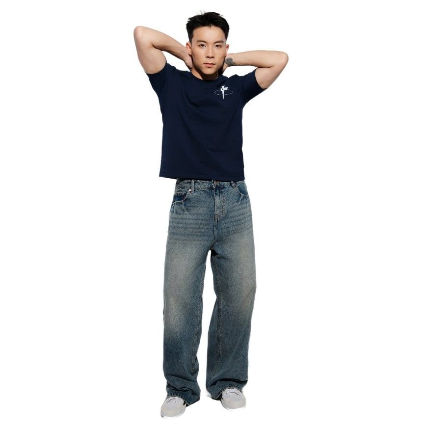 Quần jean nam nữ ống suông rộng DENIM MY LIFE QUẦN DÀI bò unisex mang đậm phong cách cá nhân