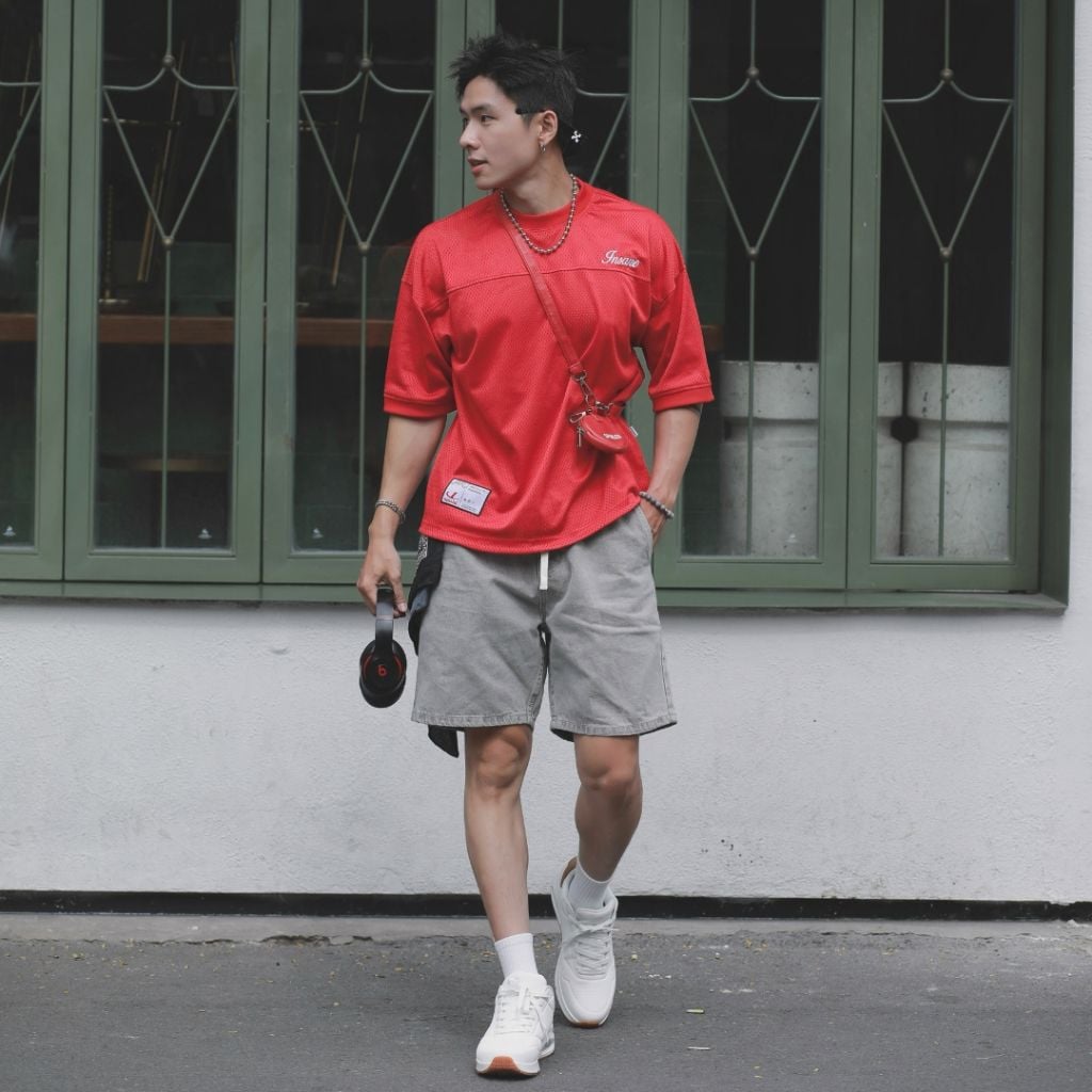Quần Short Jeans DENIM & MY LIFE UNISEX Nam Nữ Denim Cotton Cao Cấp