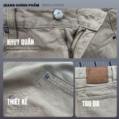 Quần jeans Double Knee DENIM & MY LIFE Chất Denim Cotton cao cấp ,form suông (QJ03)