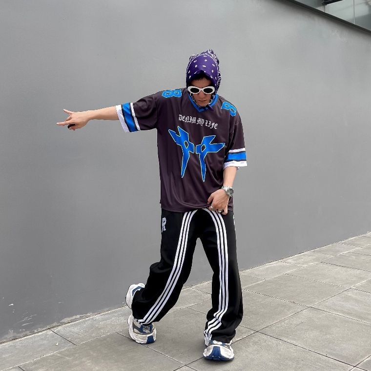 Áo thun JERSEY DENIM MY LIFE cao cấp unisex vải thun lưới mè dày dặn co giãn tốt