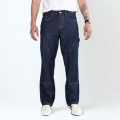 Quần Jean Nam Double Knee Nâu Chất Denim cotton Cao Cấp | Quần Jeans Nam Ống Suông Phong Cách Trẻ Trung Năng Động | Nam Nữ Đều phù Hợp( QJ03)