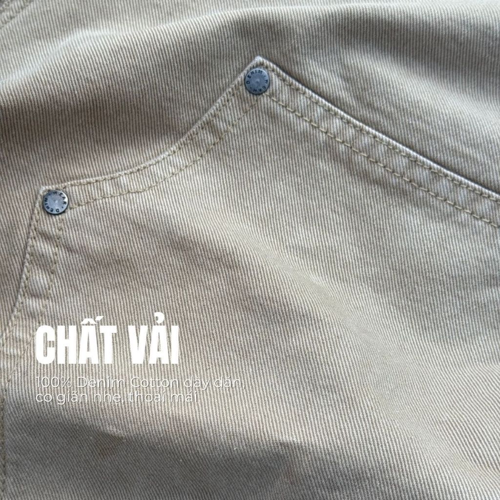 Quần jeans Double Knee DENIM & MY LIFE Chất Denim Cotton cao cấp ,form suông (QJ03)