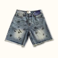 Quần Short jeans DENIM & MY LIFE unisex vải denim cotton form relax ngắn trên gối