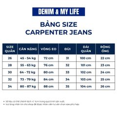 QUẦN CARPENTER JEAN, FORM BAGGY ỐNG SUÔNG, ĐƯỜNG MAY NỔI BẬT, CHẤT DENIM DÀY CHUẨN TREND (QJ18